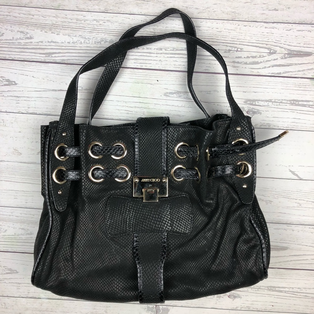 Authentic Jimmy Choo Ramona Black Leather Bag